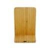 Bamboo Fast Wireless Charger Stand 15W with LED Logo – Eco-Friendly Qi Charging Solution