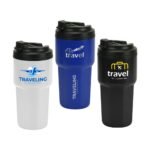 473ml Double Wall Stainless Steel & Polypropylene Tumblers with Flip-Top Lid – Durable & Stylish