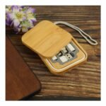 Eco-Friendly Multi-Charging Cable Set in Square Bamboo Case – Stay Charged, Stay Sustainable