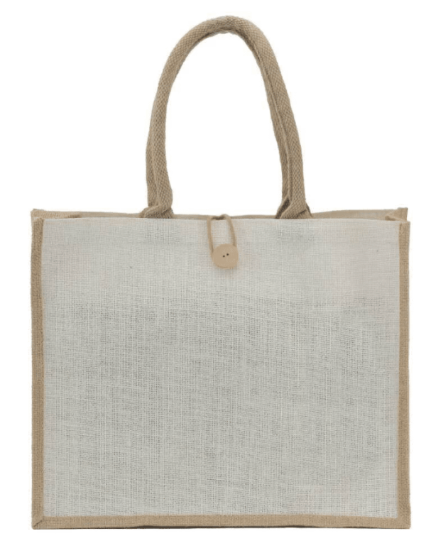 Canvas Jute Bag with Button